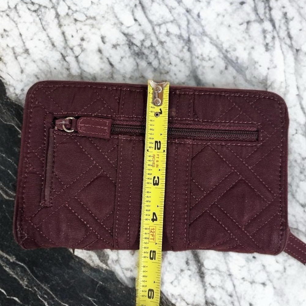 FREE* Vera Bradley Ultimate Trifold Accordion Wallet Rehabbed Floral Accents GUC - Picture 15 of 17